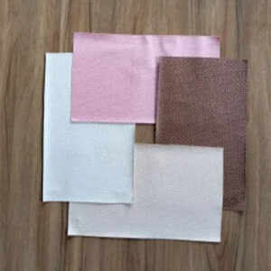 Jute PU Texture Leather Fabric