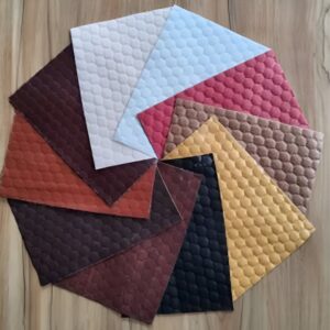 Pearl Vaccum Embossed Leather Fabric